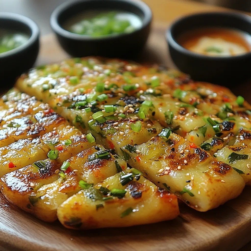 Pajeon – Koreanischer Frühlingszwiebelpfannkuchen: Ein Unglaubliches Ultimatives Rezept für 4 Personen