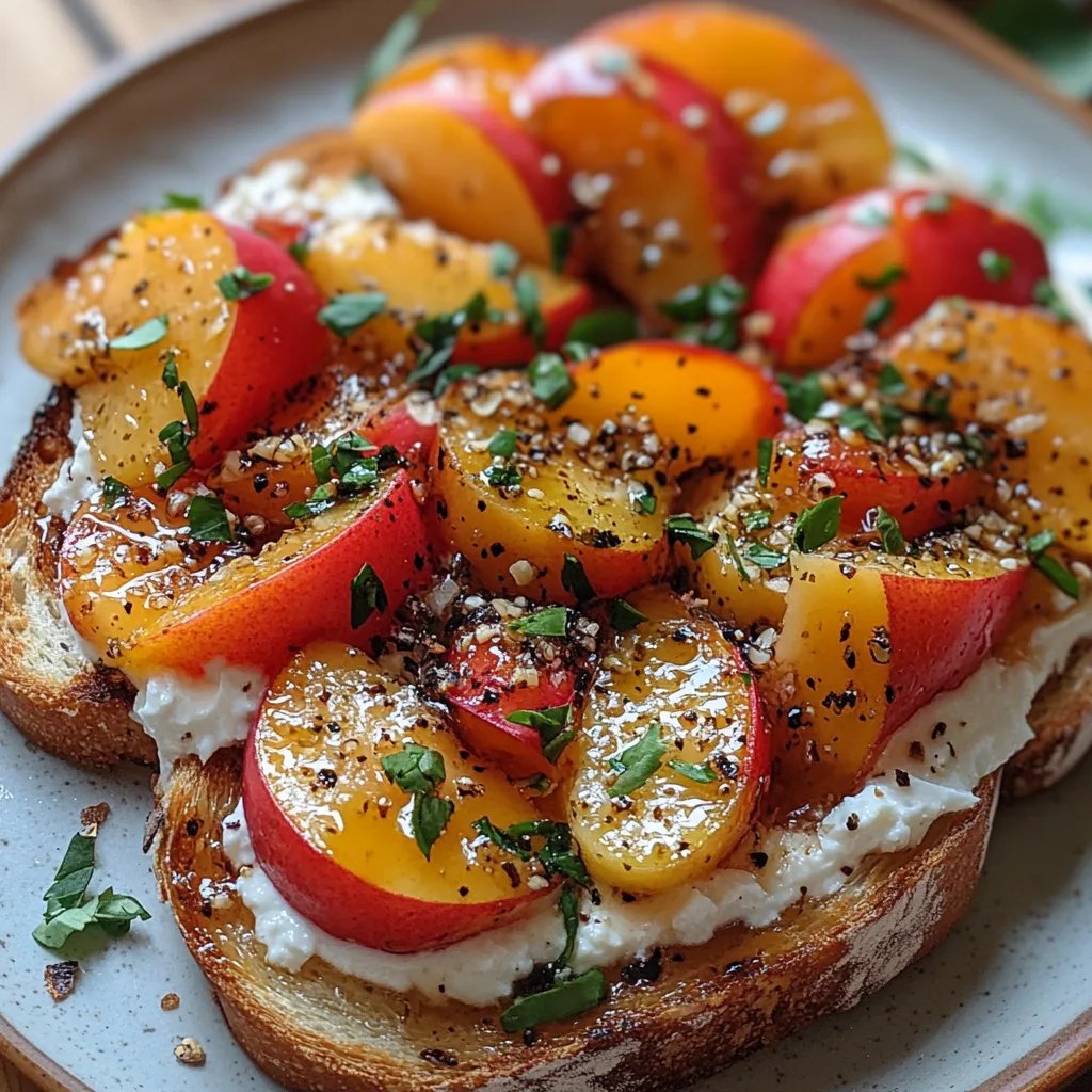 Pfirsich-Bruschetta mit geschlagener Ricotta: Ein Unglaubliches Ultimatives Rezept
