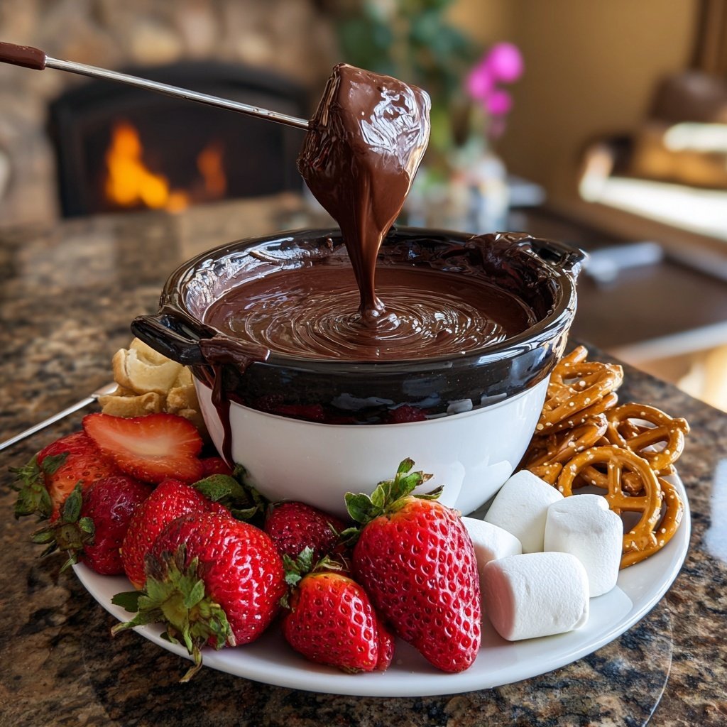 Süße Träume Schokoladen Fondue