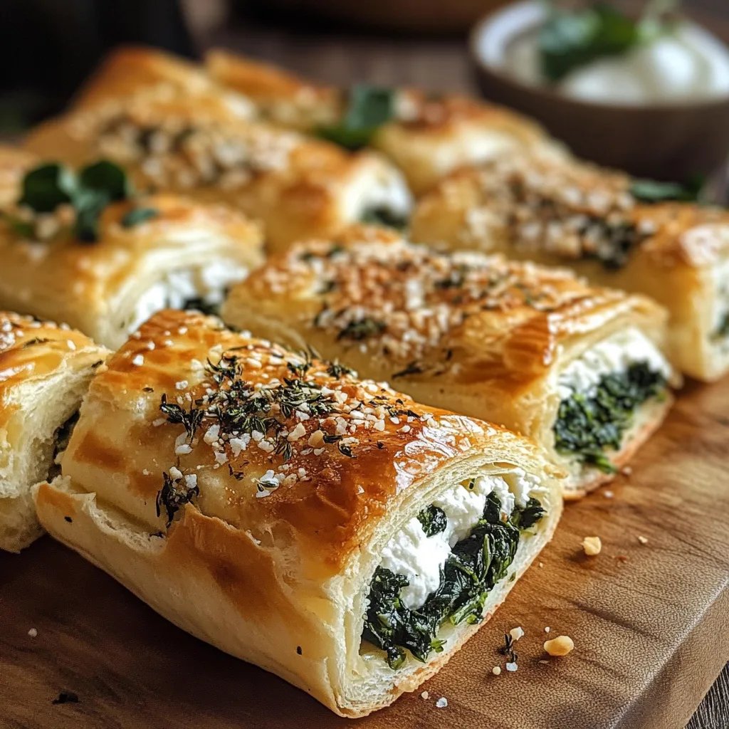 Herzhafte Blätterteig-Röllchen mit Spinat & Feta: Ein Unglaubliches Ultimatives Rezept für 5 Sterne