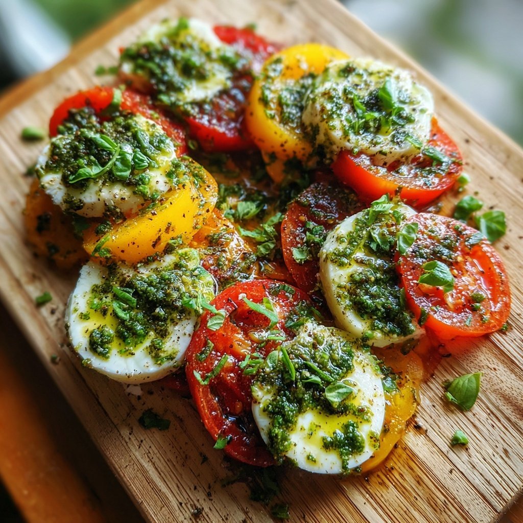 Zesty Pesto Caprese Salad