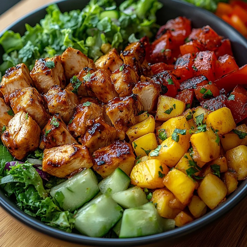 Gesunder BBQ-Hähnchen-Hack-Salat: Ein Unglaubliches Ultimatives Rezept für 4 Portionen