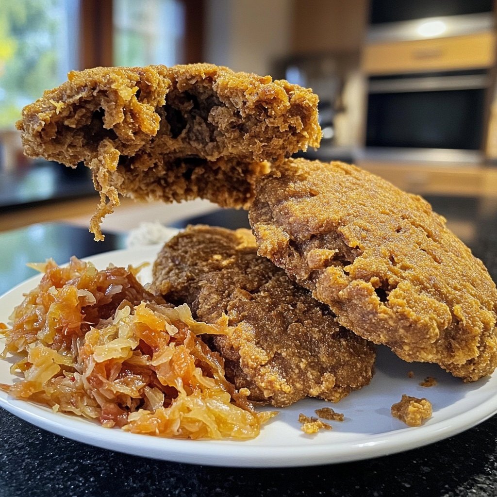 Vegane Entenkeulen mit Rotkraut und Klößen