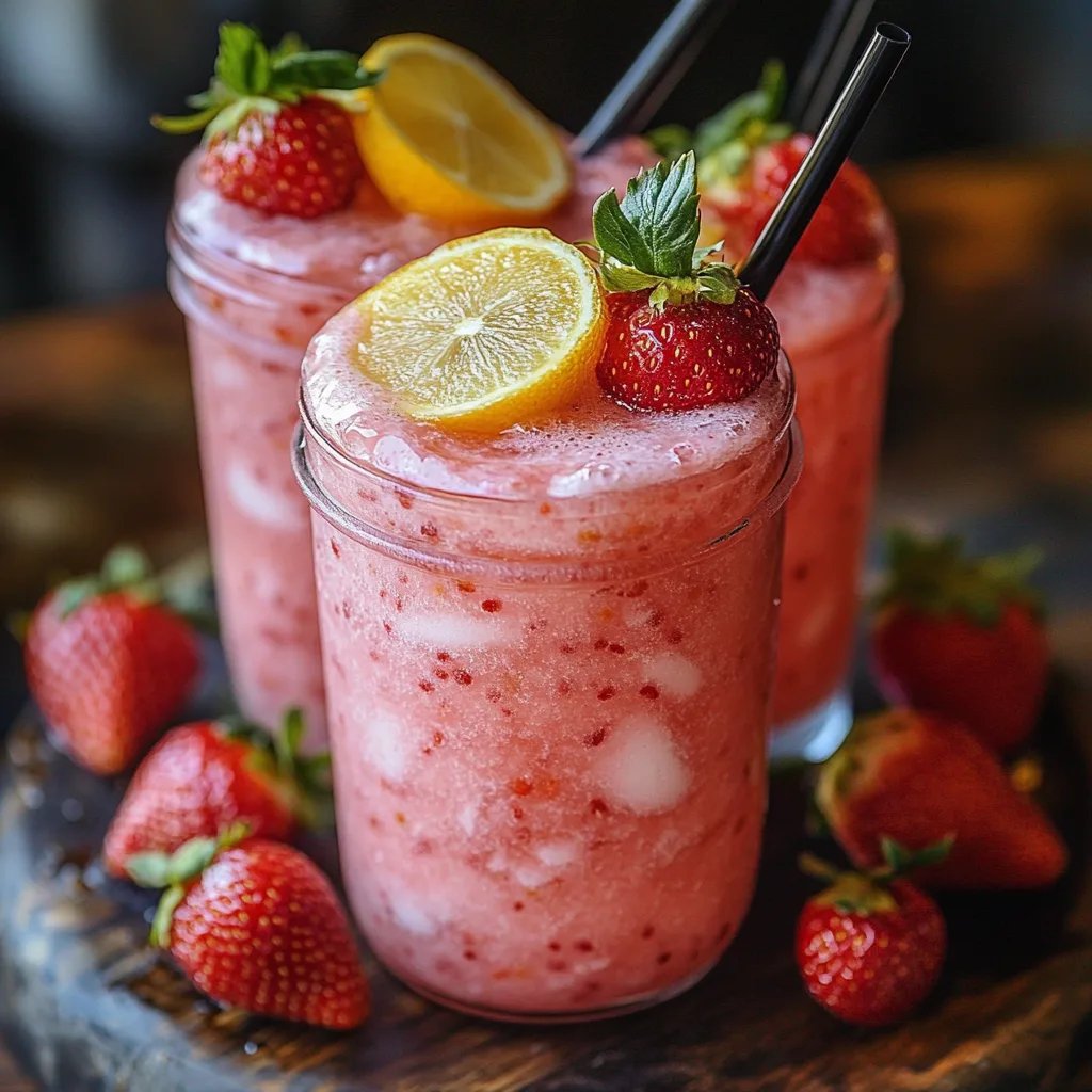 Gefrorene Erdbeer-Zitronenlimonade: Eine Unglaubliche Ultimative Erfrischung für den Sommer