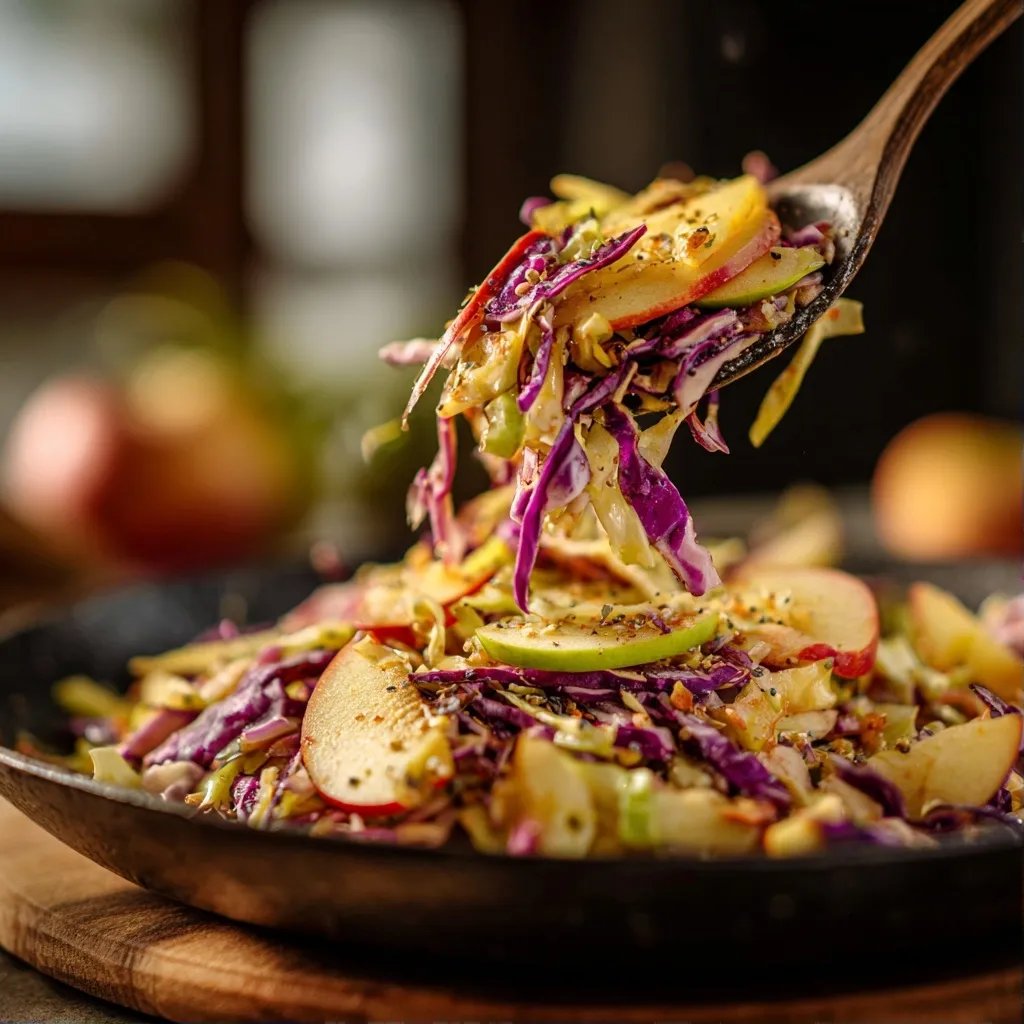 Salat mit Kohl und Apfel