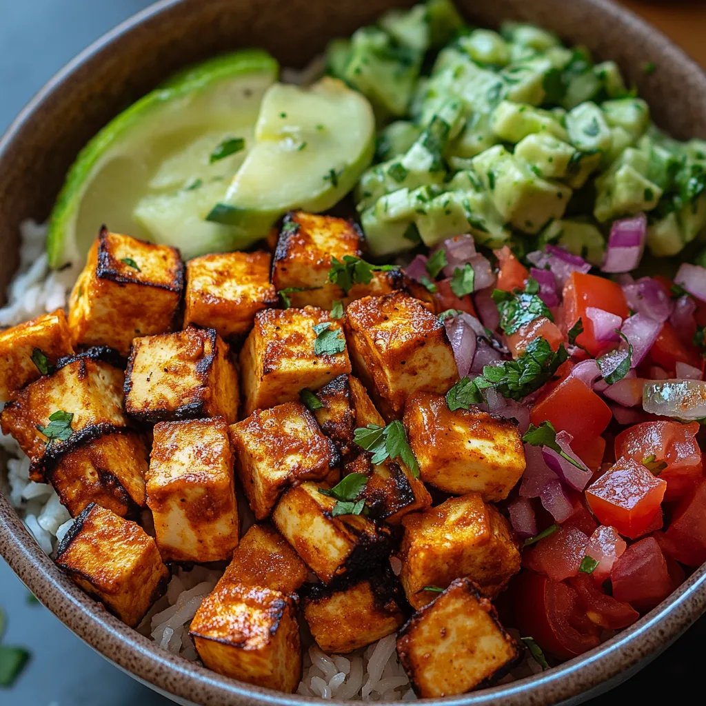 Würzige gebackene Tofu-Burrito-Schale: Ein Unglaubliches Ultimatives Rezept für 4 Personen